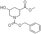 structure of CAS# 1095010-45-9, 1-苄氧羰基-5-羟基-3-哌啶甲酸甲酯