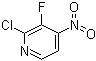 structure of CAS# 109613-90-3, 2-氯-3-氟-4-硝基吡啶