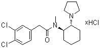 CAS # 109620-49-7, (1R-trans)-3,4-Dichloro-N-methyl-N-[2-(1-pyrrolidinyl)cyclohexyl]benzeneacetamide hydrochloride