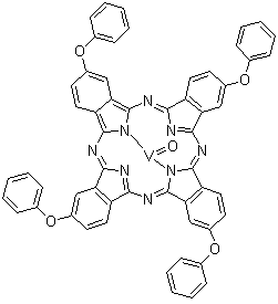 structure of CAS# 109738-21-8, 2,9,16,23-四苯氧基-29H,31H-酞菁氧钒