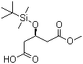structure of CAS# 109744-49-2, (3R)-3-叔丁基二甲基硅氧基戊二酸单甲酯