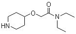 CAS 登录号：1097828-89-1, N,N-二乙基-2-(4-哌啶氧基)乙酰胺