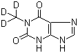 CAS 登录号：109987-37-3, 1-甲基黄嘌呤-D3