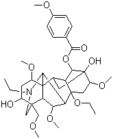 CAS 登录号：110011-77-3, 8-去乙酰基滇乌碱