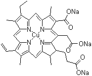 structure of CAS# 11006-34-1, 叶绿素铜钠盐