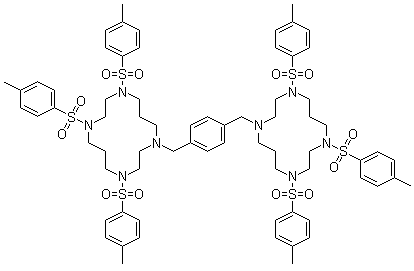 CAS # 110078-47-2, 1,1'-[1,4-Phenylenebis(methylene)]bis[4,8,11-tris[(4-methylphenyl)sulfonyl]-1,4,8,11-tetraazacyclotetradecane