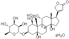 structure of CAS# 11018-89-6, Ouabain octahydrate