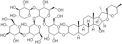 structure of CAS# 11024-24-1, 毛地黄皂苷