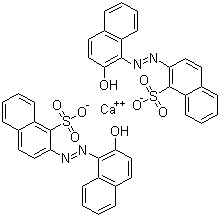 CAS # 1103-39-5, Pigment Red 49:2, C.I. 15630:2, Lithol Dark Red, 2-(2-Hydroxy-1-naphthylazo)-1-naphthalenesulfonic acid calcium salt (2:1), Calcium bis[2-[(2-hydroxynaphthyl)azo]naphthalenesulphonate]