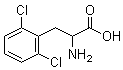 structure of CAS# 110300-03-3, 2,6-Dichloro-DL-phenylalanine