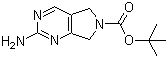 structure of CAS# 1105187-42-5, 2-氨基-5H-吡咯并[3,4-d]嘧啶-6(7H)-甲酸叔丁酯