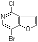 structure of CAS# 1105187-43-6, 7-Bromo-4-chlorofuro[3,2-c]pyridine