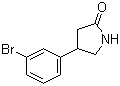 structure of CAS# 1105187-44-7, 4-(3-Bromophenyl)-2-pyrrolidinone