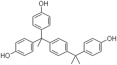 structure of CAS# 110726-28-8, 4,4'-[1-[4-[1-(4-Hydroxyphenyl)-1-methylethyl]phenyl]ethylidene]bis(phenol)