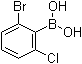 structure of CAS# 1107580-65-3, 2-溴-6-氯苯硼酸
