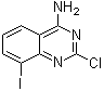 structure of CAS# 1107694-87-0, 2-Chloro-8-iodo-4-quinazolinamine