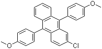 structure of CAS# 110904-87-5, 9,10-Bis(4-methoxyphenyl)-2-chloroanthracene