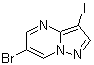 structure of CAS# 1109284-33-4, 6-Bromo-3-iodopyrazolo[1,5-a]pyrimidine