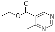 structure of CAS# 110960-73-1, 4-甲基-5-嘧啶甲酸乙酯