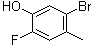 structure of CAS# 1111096-04-8, 5-Bromo-2-fluoro-4-methylphenol
