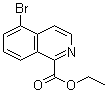 CAS # 1111311-65-9, 5-Bromo-1-isoquinolinecarboxylic acid ethyl ester