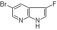 structure of CAS# 1111637-68-3, 5-溴-3-氟-1H-吡咯并[2,3-b]吡啶