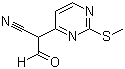 structure of CAS# 1111637-81-0, 2-(2-甲硫基嘧啶-4-基)-3-氧代丙腈
