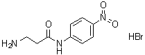 structure of CAS# 111196-17-9, 3-氨基-N-(4-硝基苯基)丙酰胺单氢溴酸盐