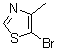 structure of CAS# 111600-83-0, 5-Bromo-4-methyl-1,3-thiazole