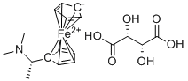 structure of CAS# 111614-65-4, (S)-N,N-Dimethyl-1-ferrocenylethylamine (L)-tartrate