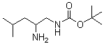 structure of CAS# 1117693-62-5, N-(2-氨基-4-甲基戊基)氨基甲酸叔丁酯