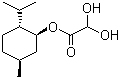 structure of CAS# 111969-64-3, L-Menthyl glyoxylate hydrate