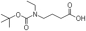 structure of CAS# 1121527-35-2, 4-[(叔丁氧羰基)乙基氨基]丁酸