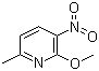 structure of CAS# 112163-03-8, 2-甲氧基-3-硝基-6-甲基吡啶