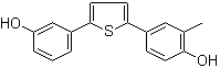 structure of CAS# 1122660-25-6, 4-[5-(3-羟基苯基)-2-噻吩基]-2-甲基苯酚
