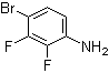 structure of CAS# 112279-72-8, 4-溴-2,3-二氟苯胺