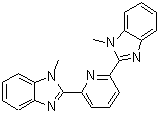 structure of CAS# 112362-30-8, 2,6-二(1-甲基苯并咪唑-2-基)吡啶