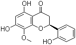 structure of CAS# 112408-71-6, 2',5,7-三羟基-8-甲氧基黄烷酮