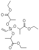 CAS 登录号：1124196-01-5, 4-乙烯基-4-(2-乙氧基-1-甲基-2-氧代乙氧基)-2,6-二甲基-7-氧代-3,5,8-三氧杂-4-硅杂癸酸乙酯, 乙烯基三(乳酸乙酯2-氧基)硅烷
