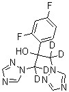 structure of CAS# 1124197-58-5, 四氘代氟康唑