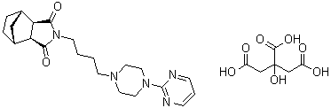 CAS 登录号：112457-95-1, 枸橼酸坦度螺酮