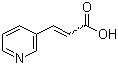 structure of CAS# 1126-74-5, 3-(3-吡啶)丙烯酸