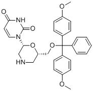 CAS # 1127343-02-5, 7'-O-DMT-morpholino uracil, 1-[(2R,6S)-6-[[bis(4-methoxyphenyl)-phenylmethoxy]methyl]morpholin-2-yl]pyrimidine-2,4-dione
