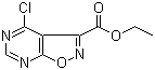 CAS 登录号：1127366-79-3, 4-氯异恶唑并[5,4-d]嘧啶-3-甲酸乙酯