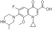 CAS # 112811-59-3, Gatifloxacin, 1-Cyclopropyl-6-fluoro-1,4-dihydro-8-methoxy-7-(3-methyl-1-piperazinyl)-4-oxo-3-quinolinecarboxylic acid