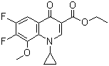 structure of CAS# 112811-71-9, 1-环丙基-6,7-二氟-1,4-二氢-8-甲氧基-4-氧代-3-喹啉羧酸乙酯