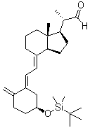 CAS # 112828-12-3, (alphaS,1R,3aS,4E,7aR)-4-[(2E)-[(5S)-5-[[(1,1-Dimethylethyl)dimethylsilyl]oxy]-2-methylenecyclohexylidene]ethylidene]octahydro-alpha,7a-dimethyl-1H-indene-1-acetaldehyde