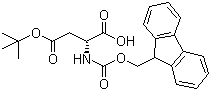 structure of CAS# 112883-39-3, Fmoc-D-Aspartic acid beta-tert-butyl ester