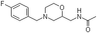 CAS # 112913-94-7, 2-Acetylamidomethyl-4-(4-fluorobenzyl)morpholine