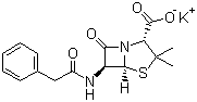 structure of CAS# 113-98-4, Potassium benzylpenicillin